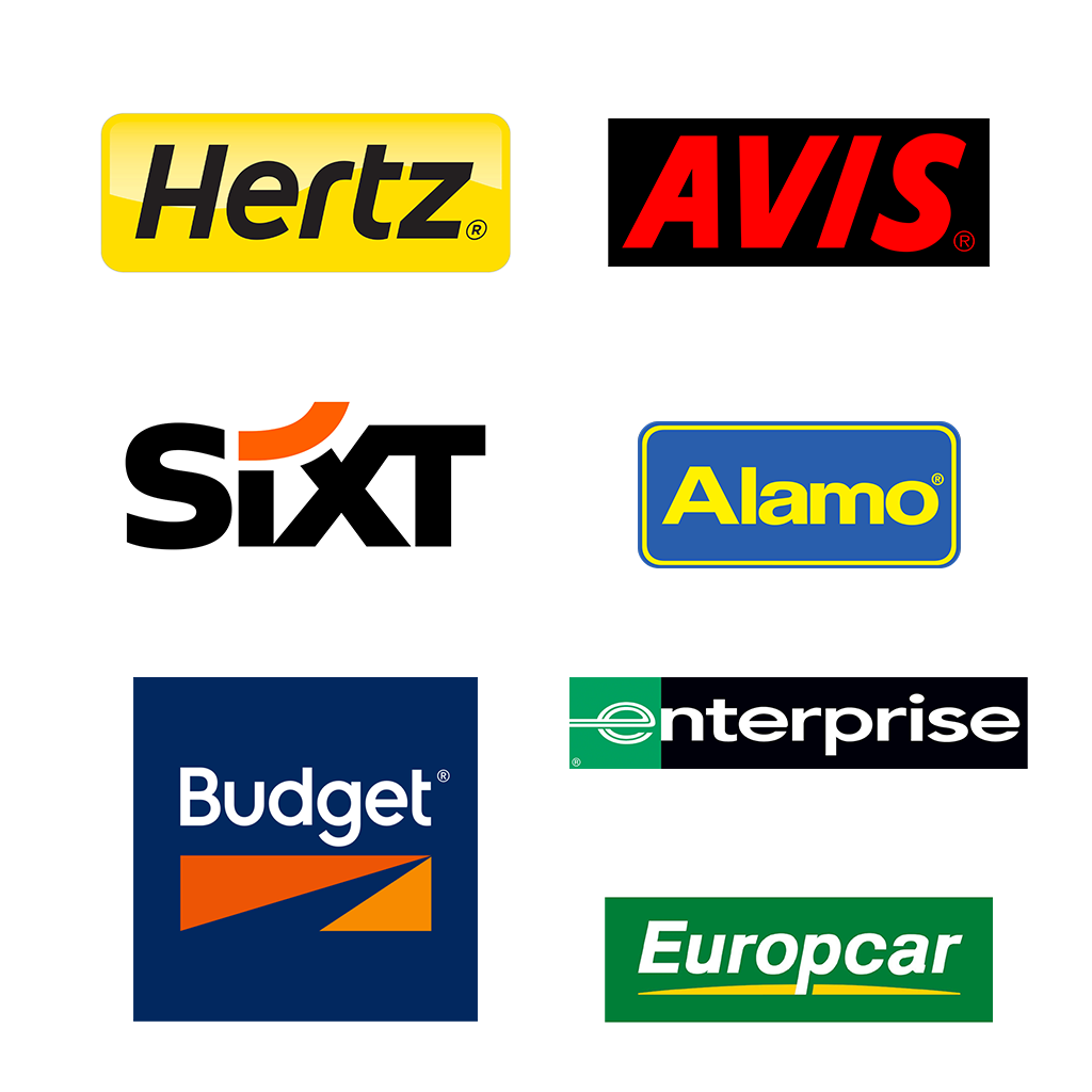 Rent a Car Anywhere Hertz, Avis, Europcar, Sixt, Budget, Alamo, and Enterprise